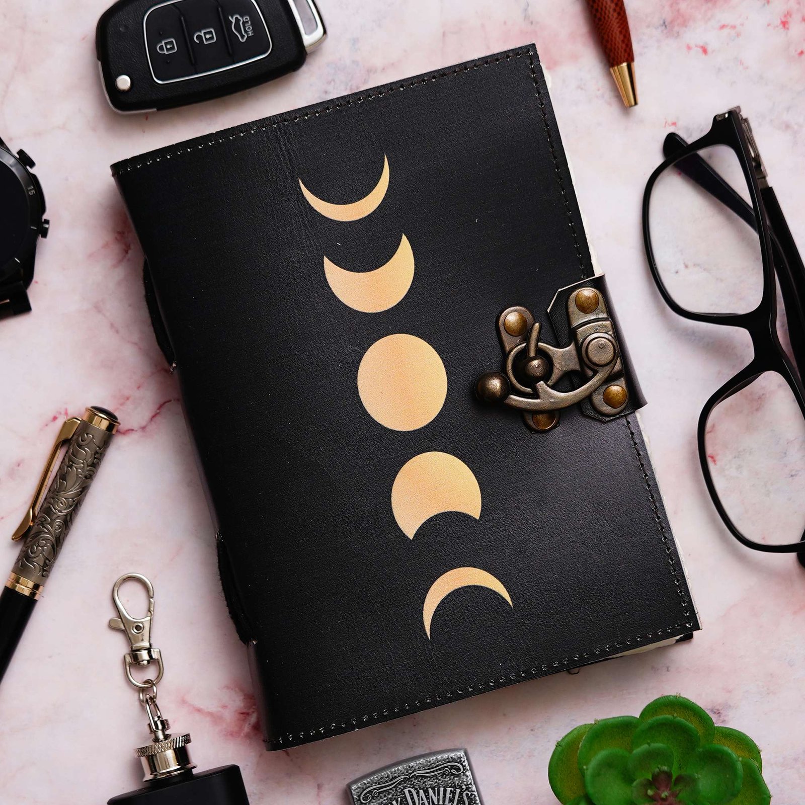 Vintage Handmade Genuine Leather Diary Journal | Premium Antique String Closure | 200 Handmade Unruled Pages DIARY-57