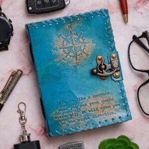 Vintage Handmade Genuine Leather Diary Journal | Premium Antique String Closure | 200 Handmade Unruled Pages DIARY-51