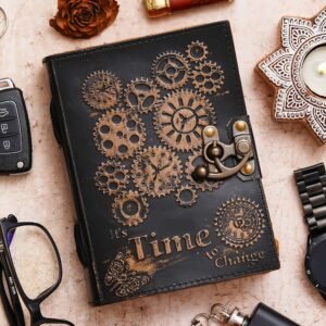 Vintage Handmade Genuine Leather Diary Journal | Premium Antique String Closure | 200 Handmade Unruled Pages DIARY-13