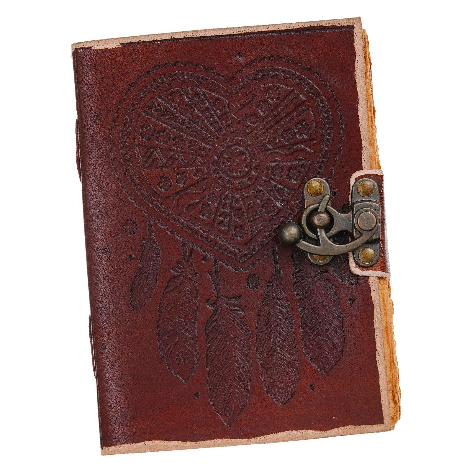 Vintage Handmade Genuine Leather Diary Journal | Premium Antique String Closure | 200 Handmade Unruled Pages DIARY-11 - Image 3
